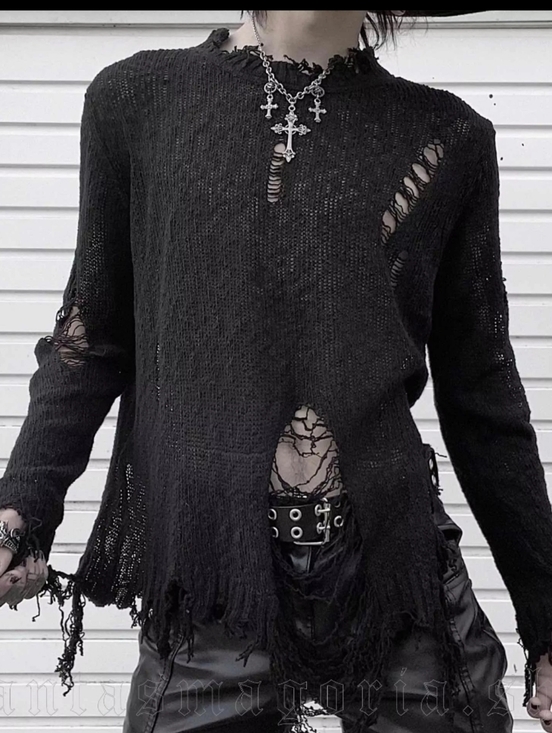 Punk Rave Sweaters - Punk Rave Black Plague Sweater